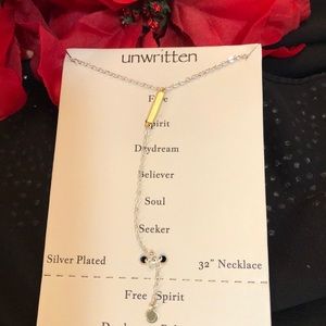 Unwritten Silver Plated Necklace